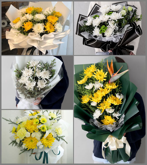 贵州毕节市纳雍县玉龙坝镇岩脚村白事花束代送
